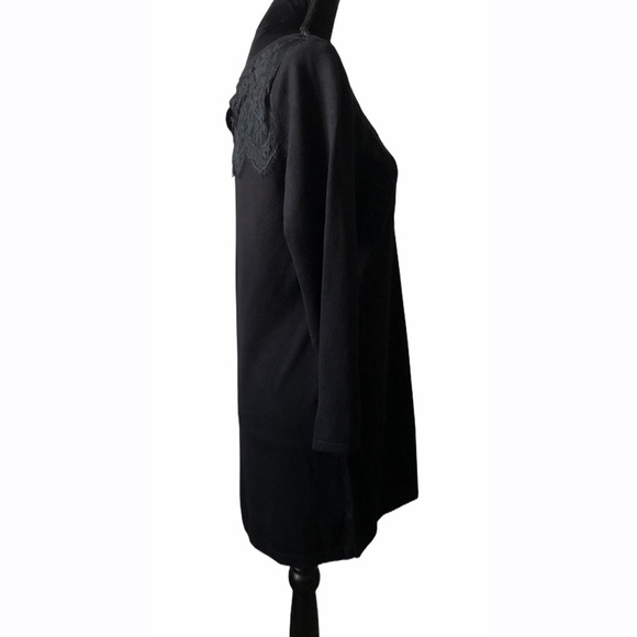 White House Black Market Black Tunic Size Medium - Picture 3 of 6